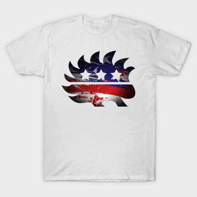 Libertarian Porcupine T-Shirt by CuriousMC